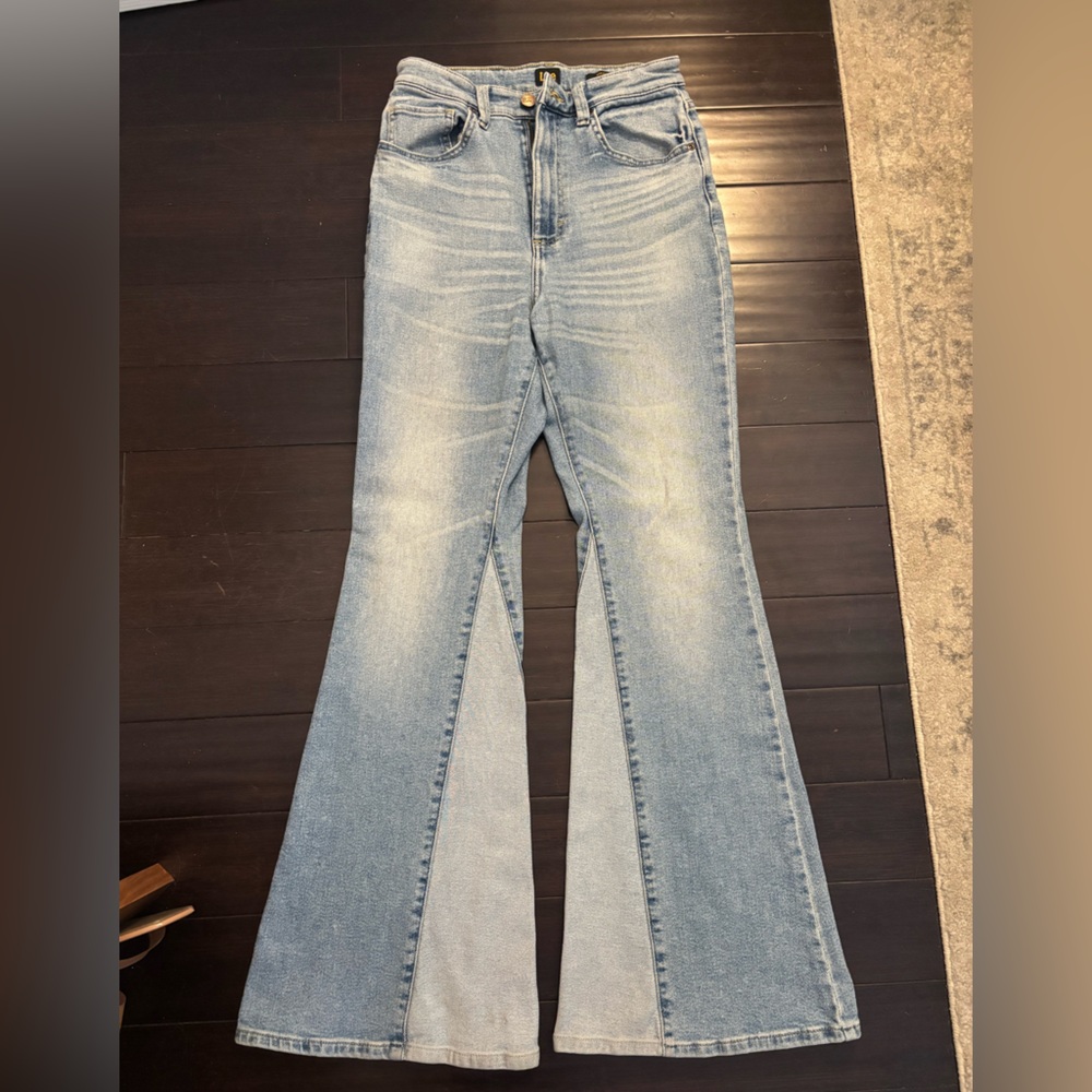 Lee Light Blue High Rise Flare Leg Women's Jeans